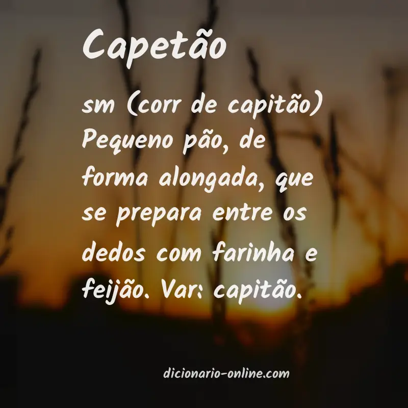 Significado de capetão