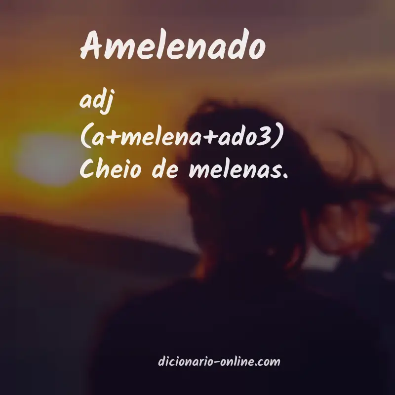 Significado de amelenado