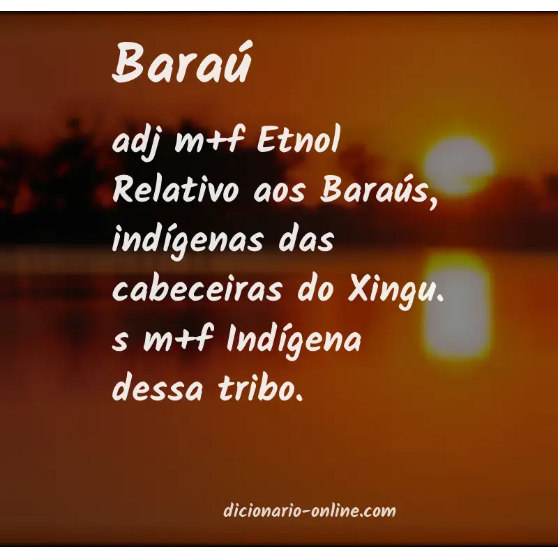 Significado de baraú