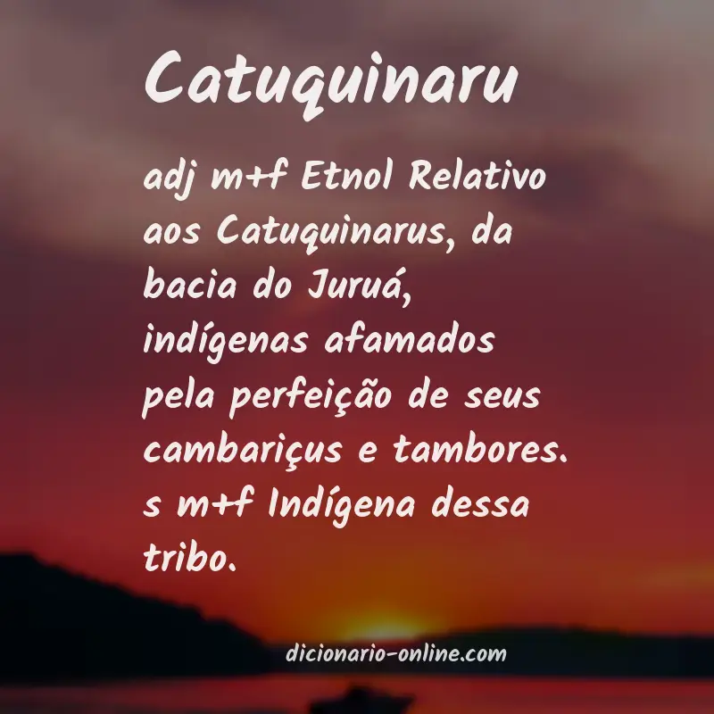 Significado de catuquinaru