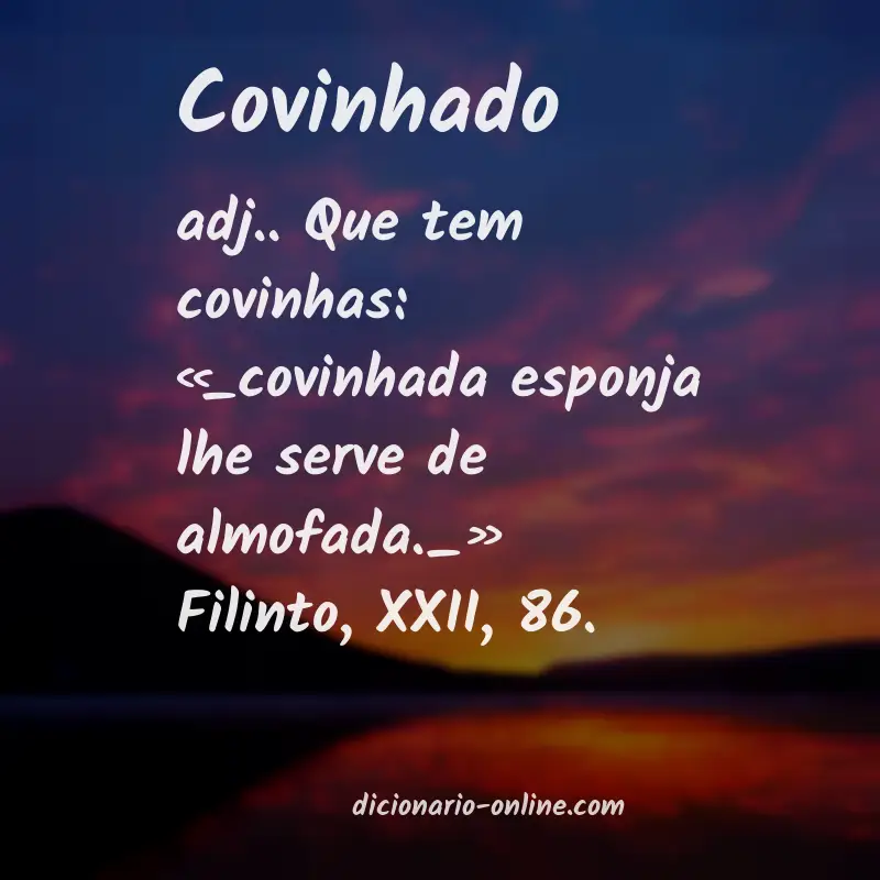 Significado de covinhado