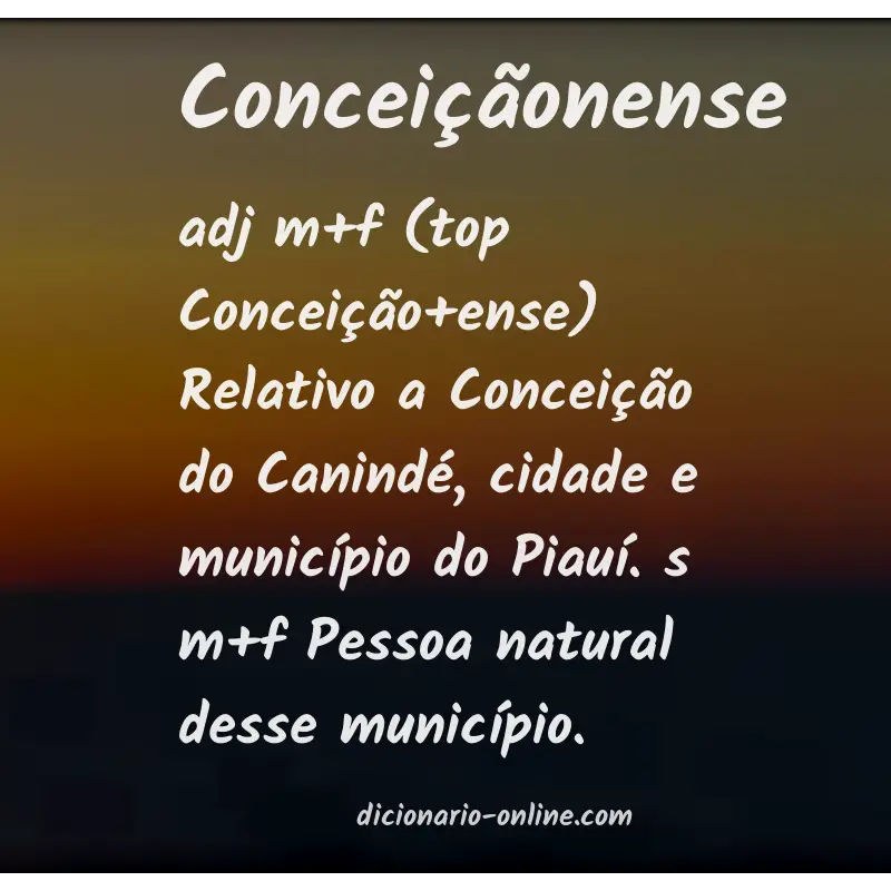 Significado de conceiçãonense