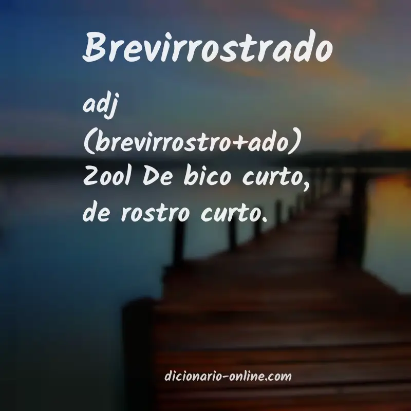 Significado de brevirrostrado