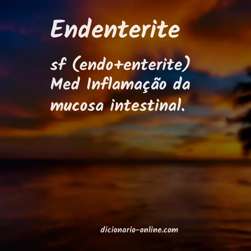 Significado de endenterite