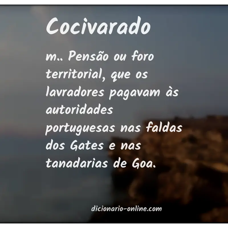 Significado de cocivarado