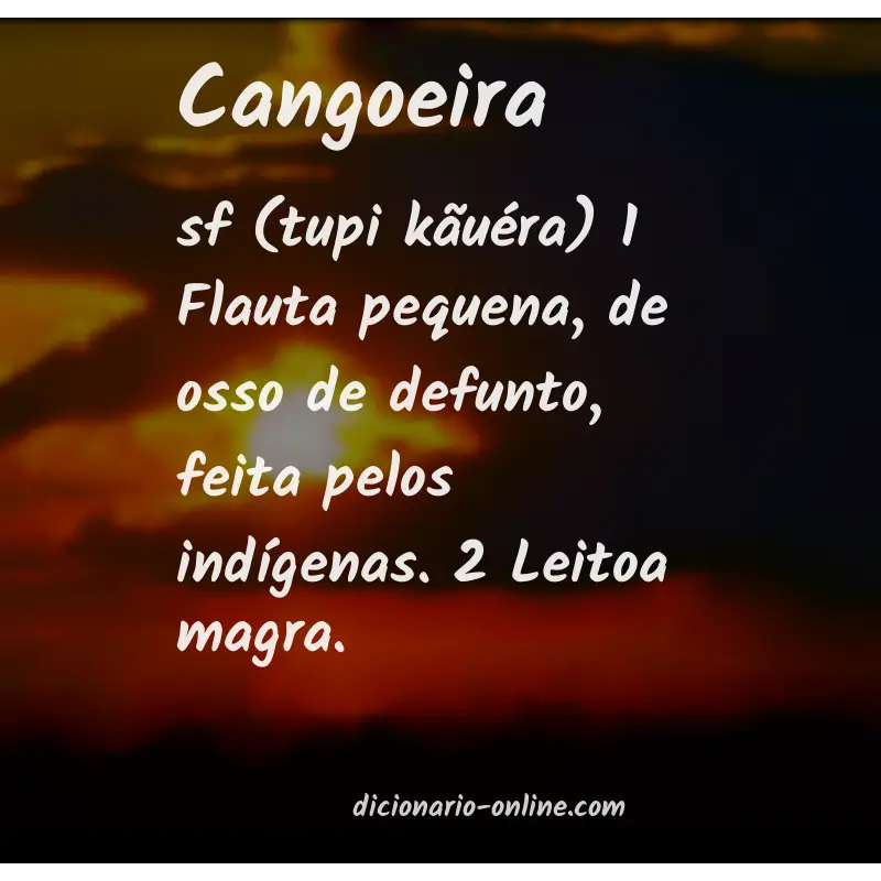 Significado de cangoeira