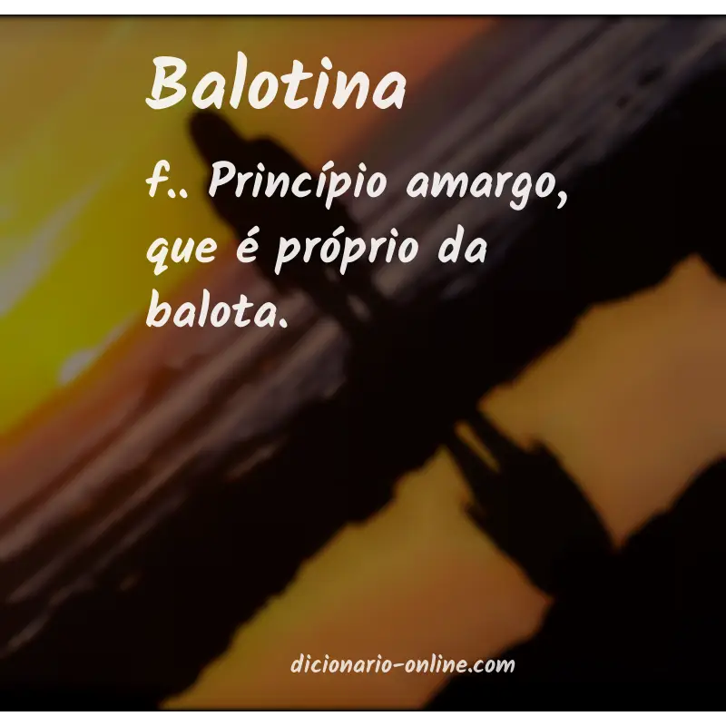 Significado de balotina