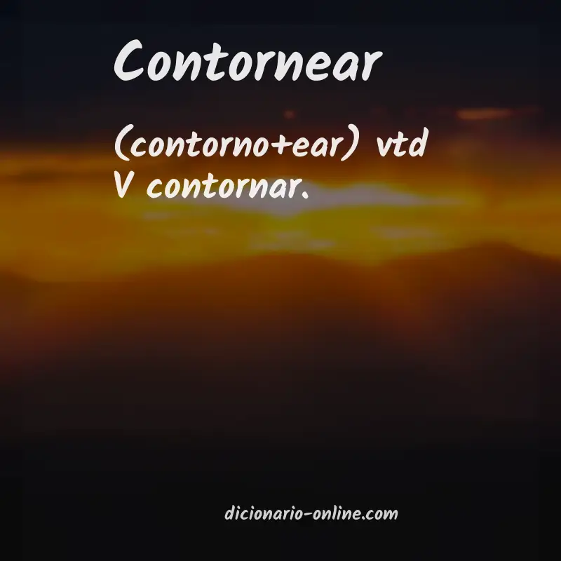 Significado de contornear