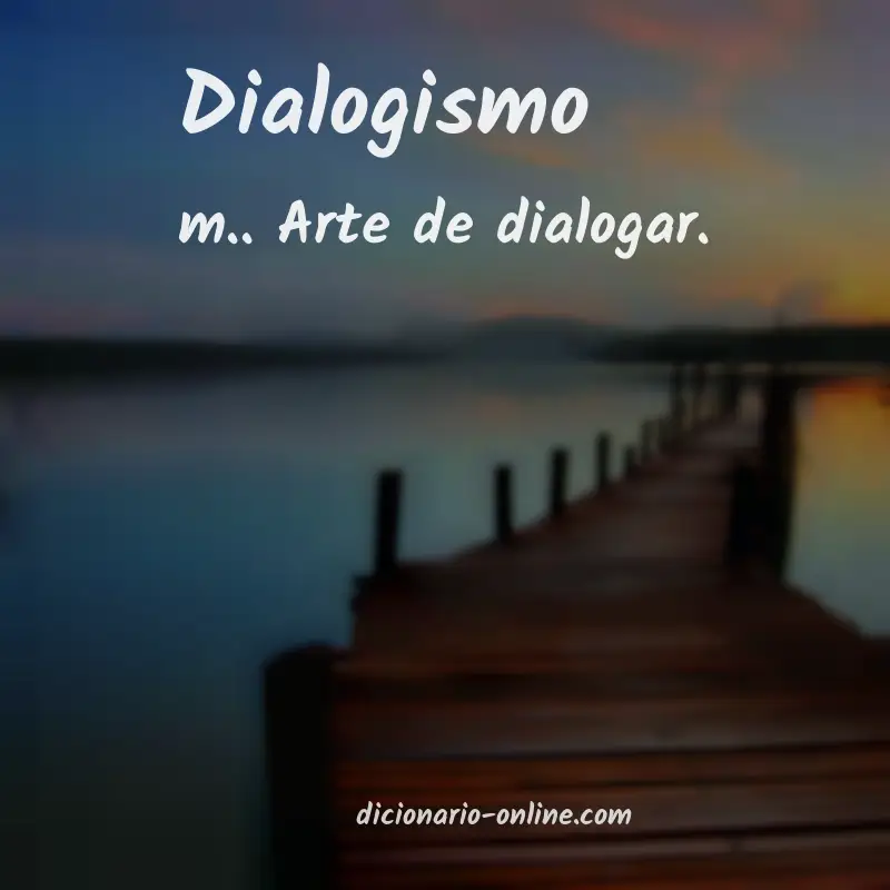 Significado de dialogismo