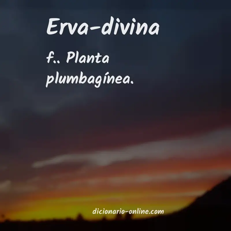 Significado de erva-divina