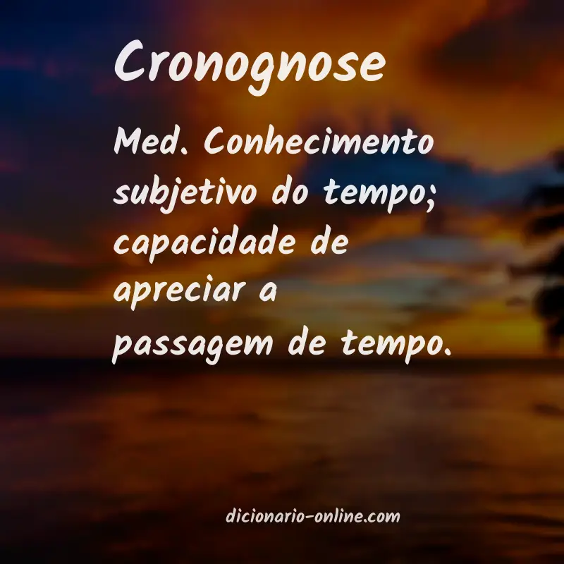 Significado de cronognose