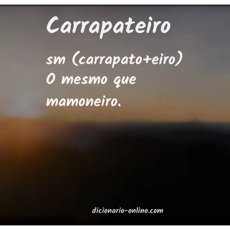 Significado de carrapateiro