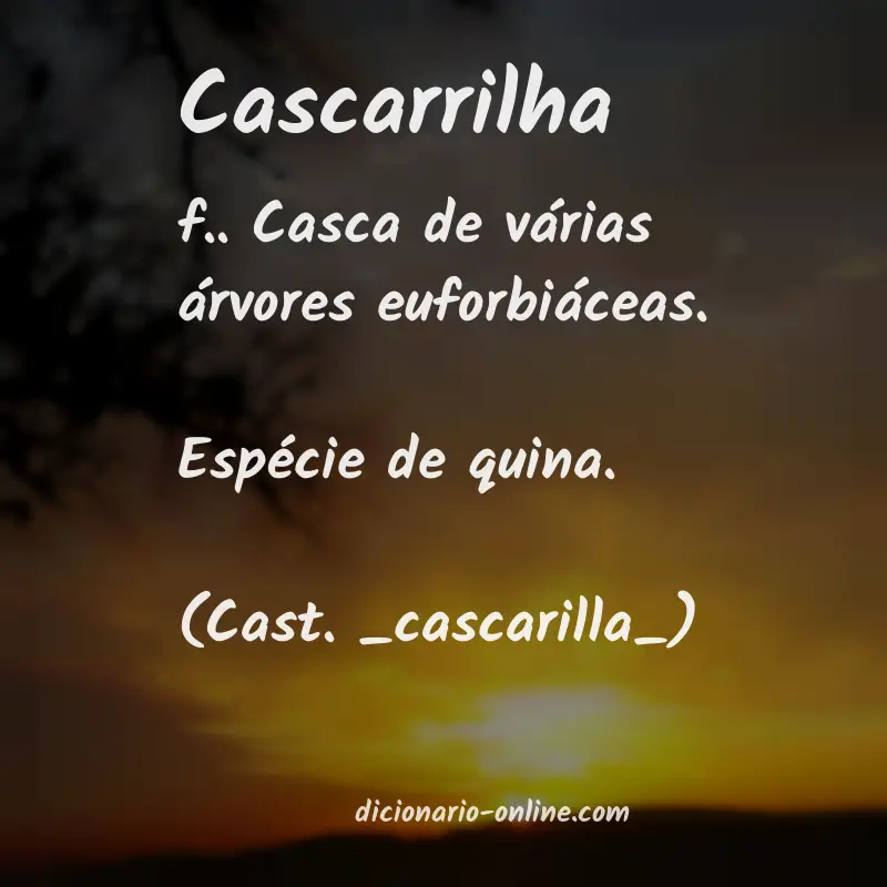 Significado de cascarrilha