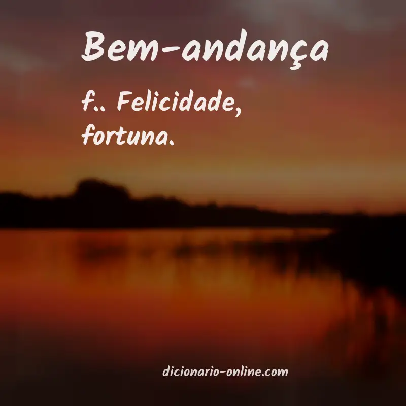 Significado de bem-andança