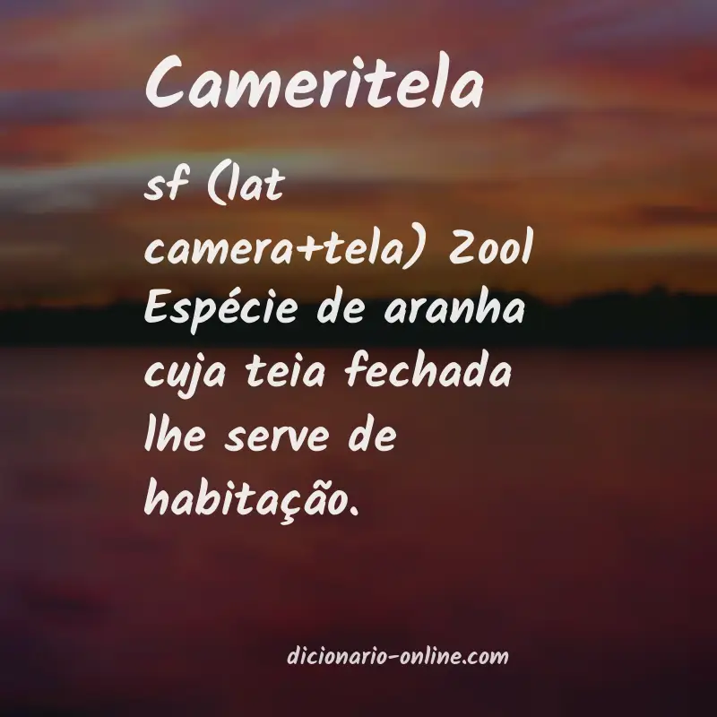 Significado de cameritela