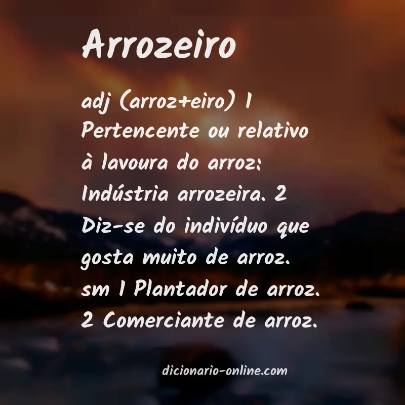 Significado de arrozeiro