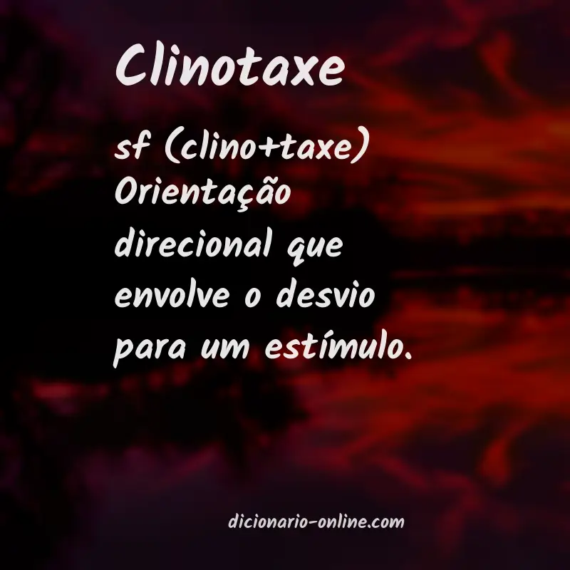 Significado de clinotaxe