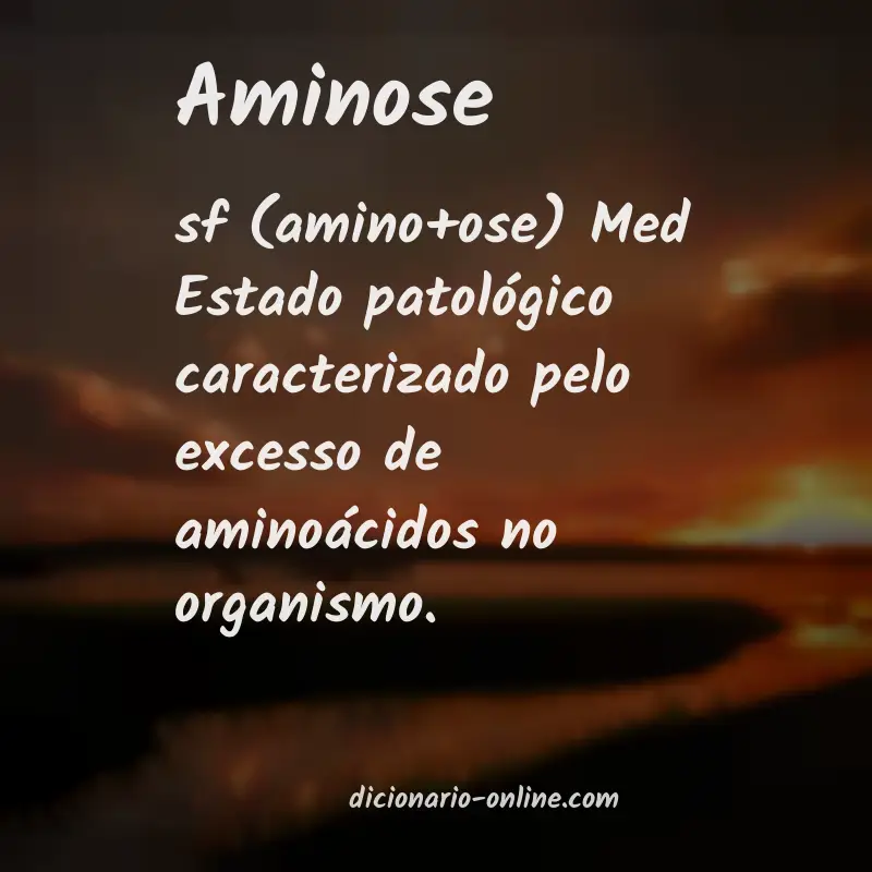 Significado de aminose