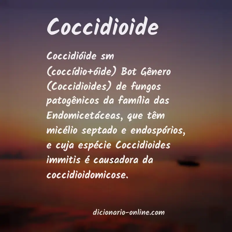 Significado de coccidioide