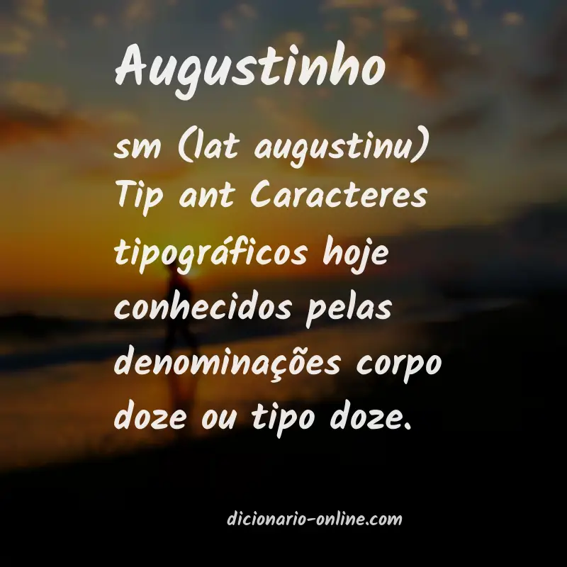 Significado de augustinho