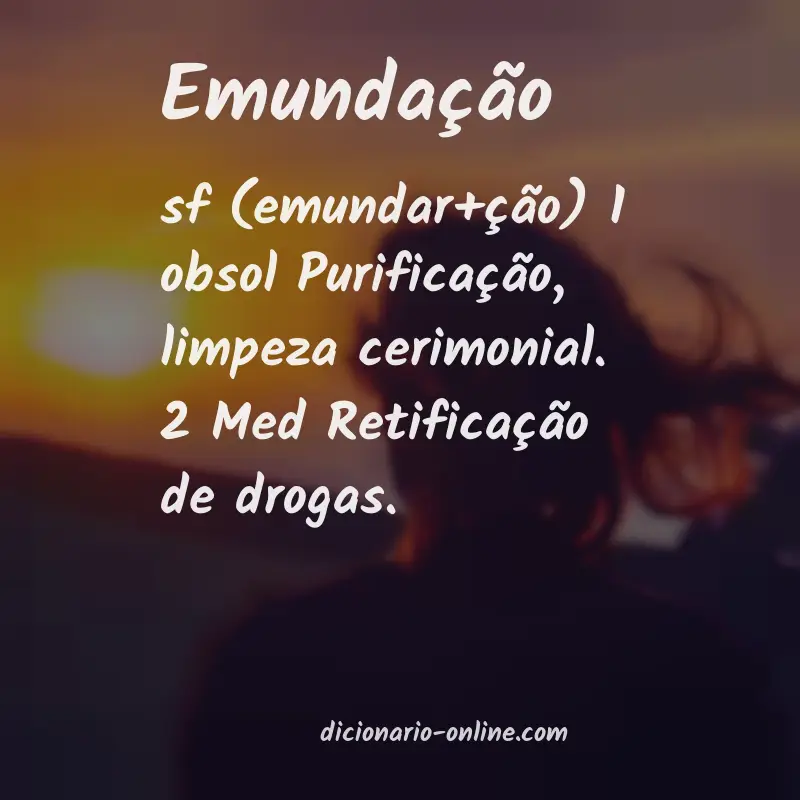 Significado de emundação