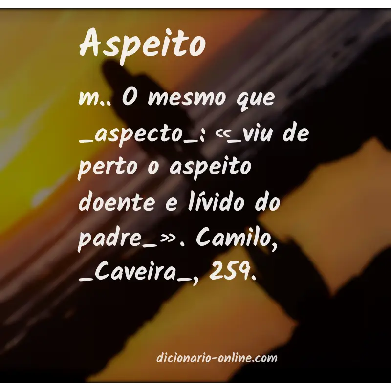 Significado de aspeito