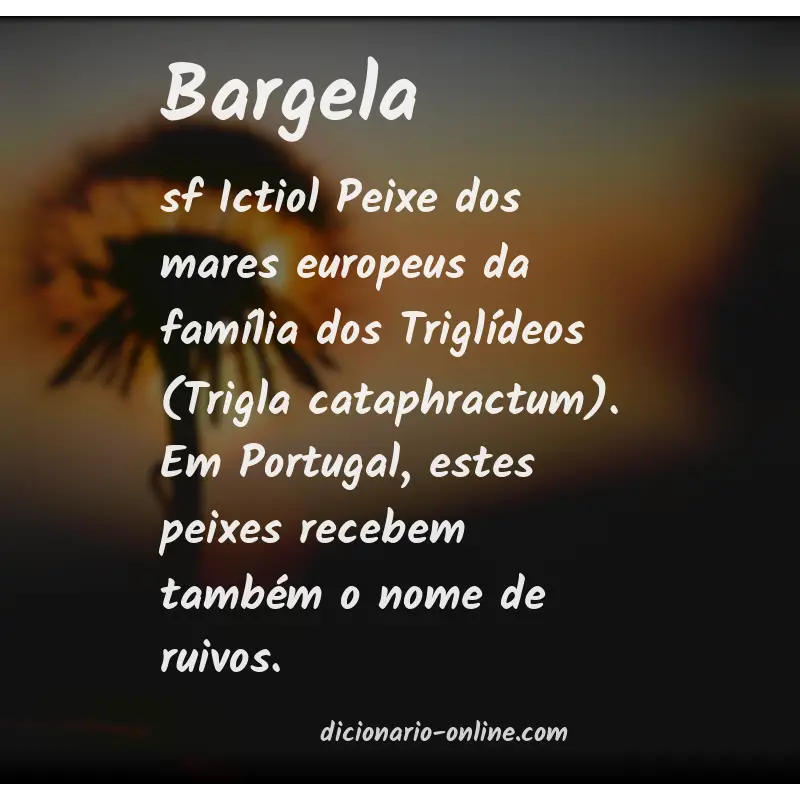 Significado de bargela