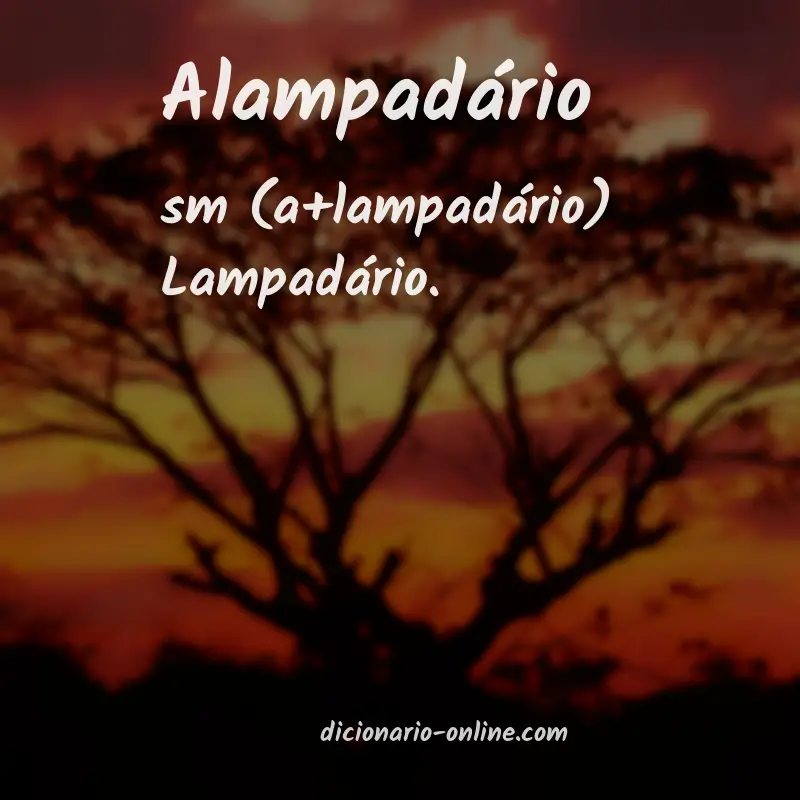 Significado de alampadário