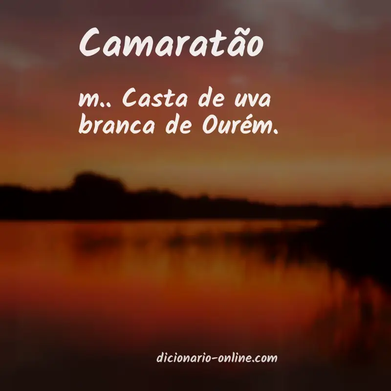 Significado de camaratão