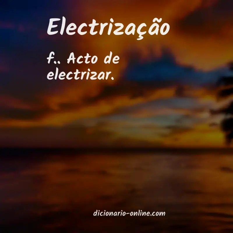 Significado de electrização