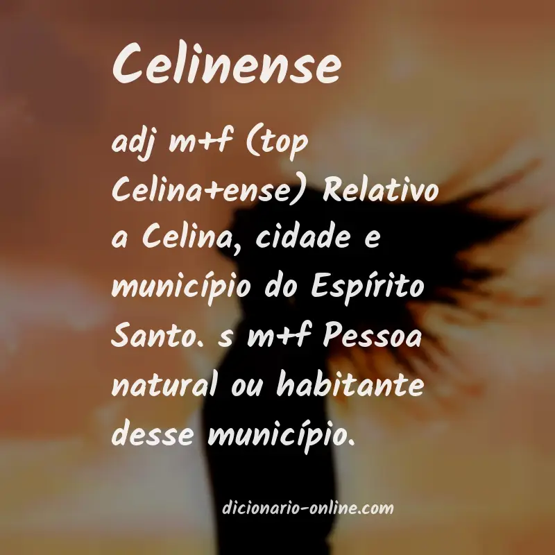 Significado de celinense