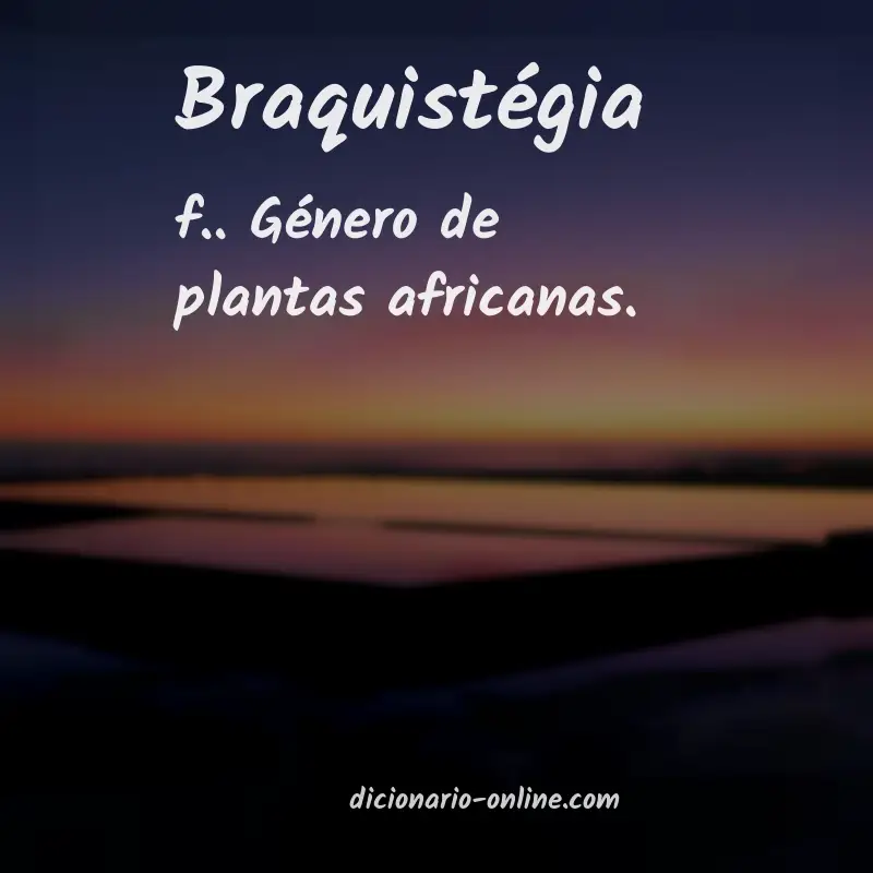Significado de braquistégia