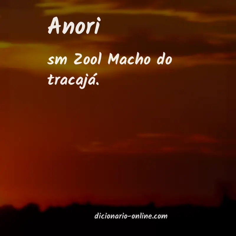 Significado de anori