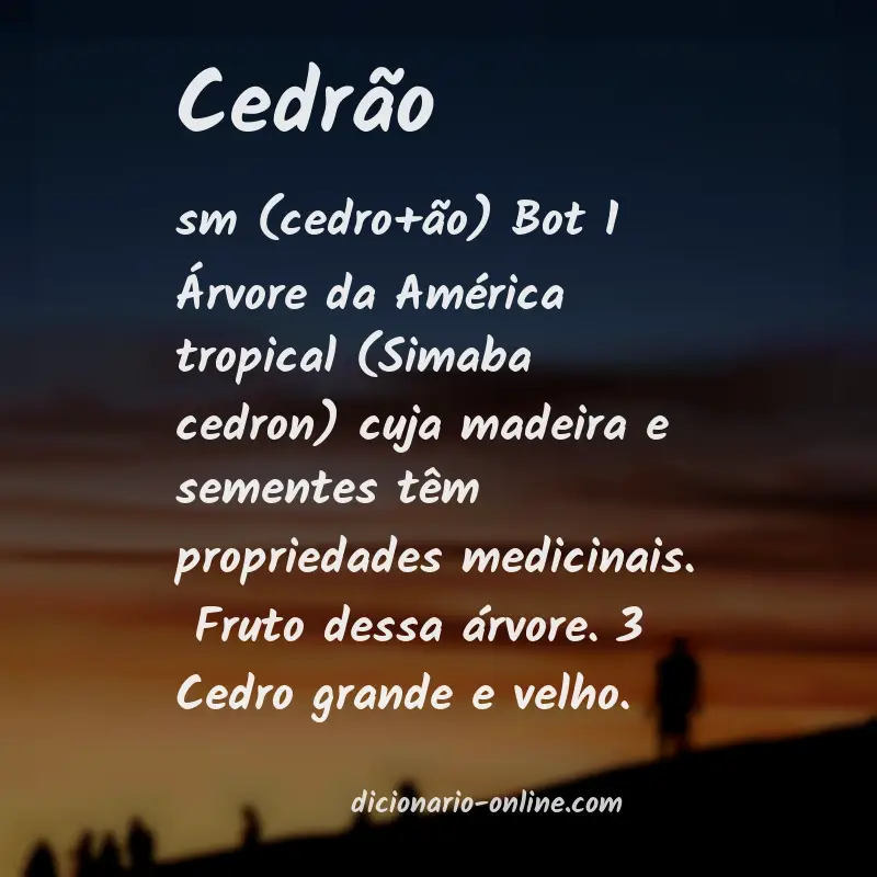 Significado de cedrão