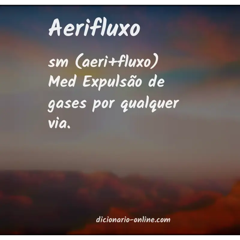 Significado de aerifluxo