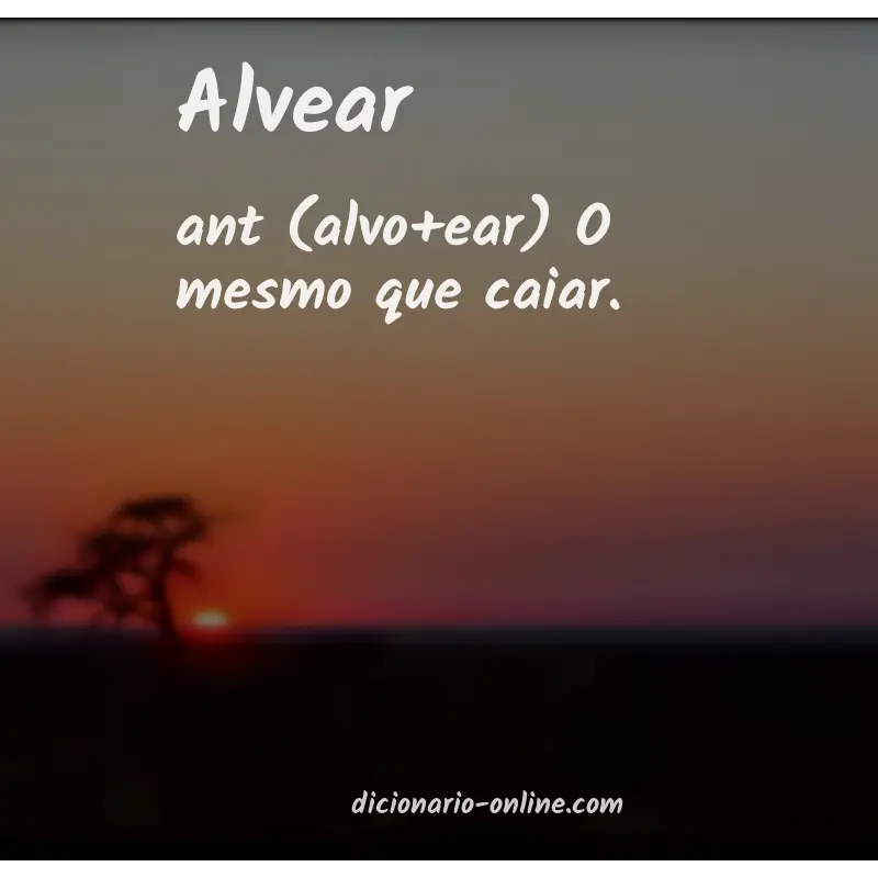 Significado de alvear