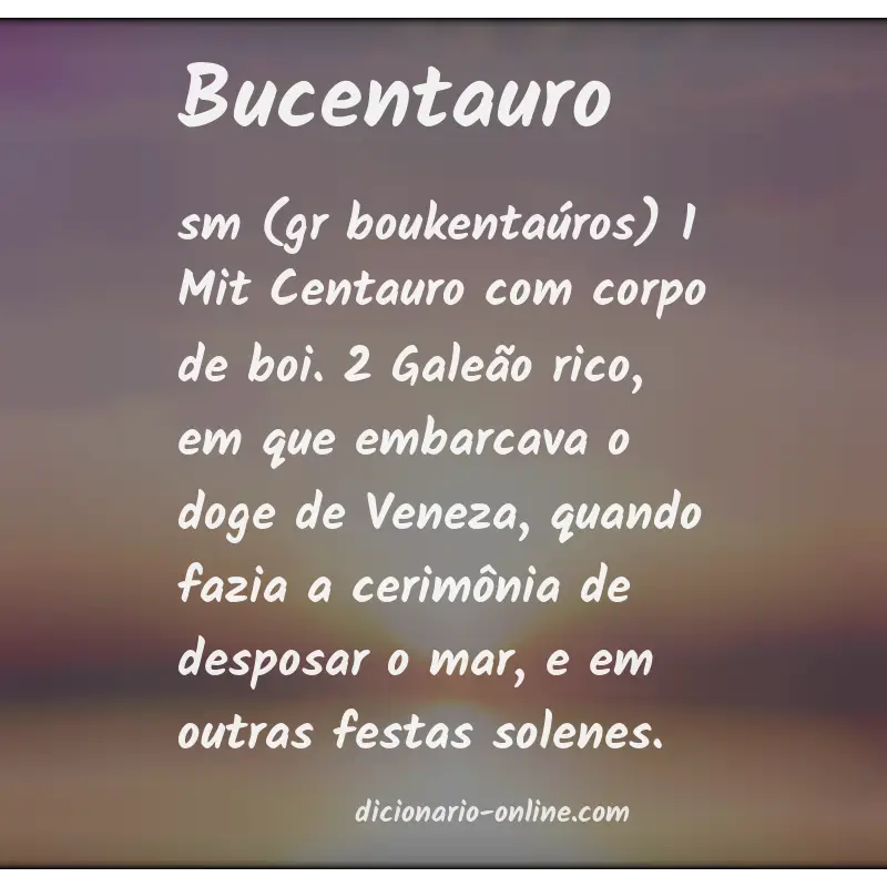 Significado de bucentauro