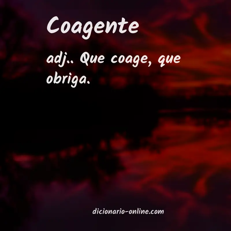 Significado de coagente