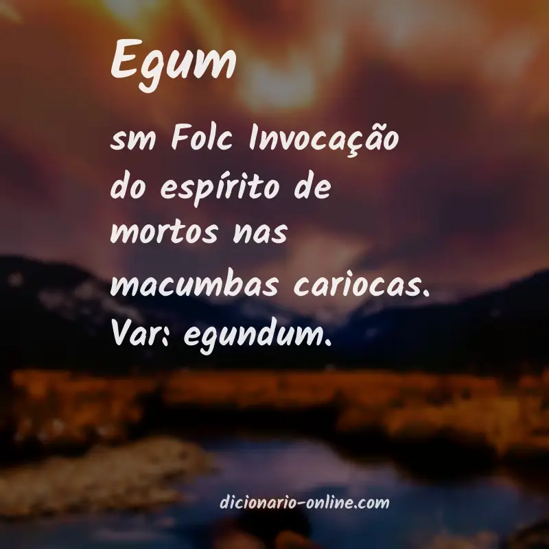 Significado de egum