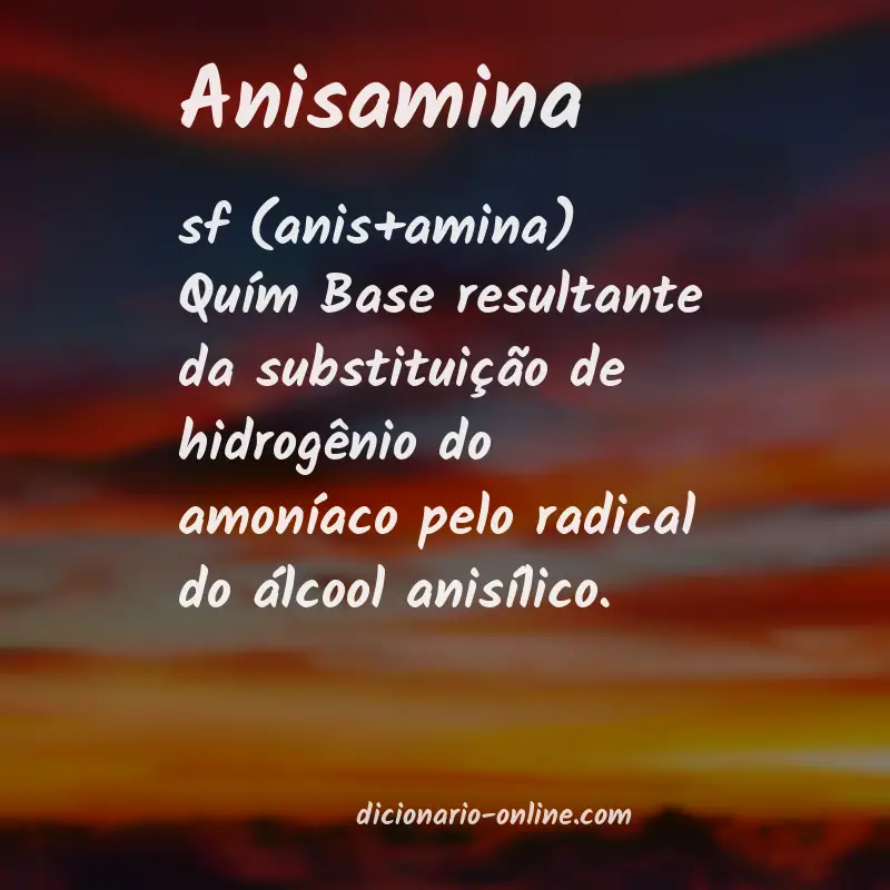 Significado de anisamina