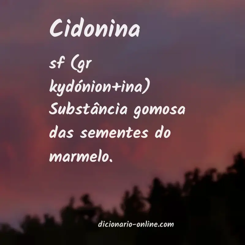 Significado de cidonina