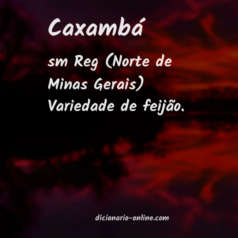 Significado de caxambá