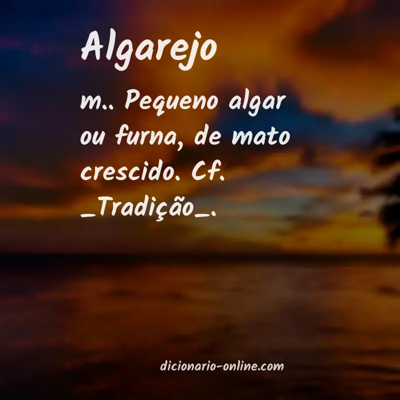 Significado de algarejo