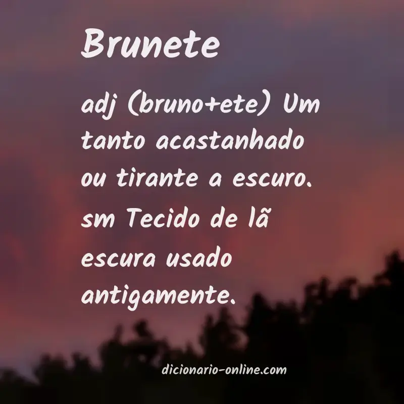 Significado de brunete