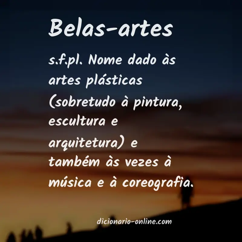 Significado de belas-artes