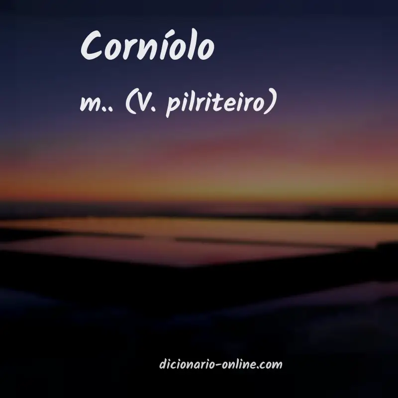 Significado de corníolo