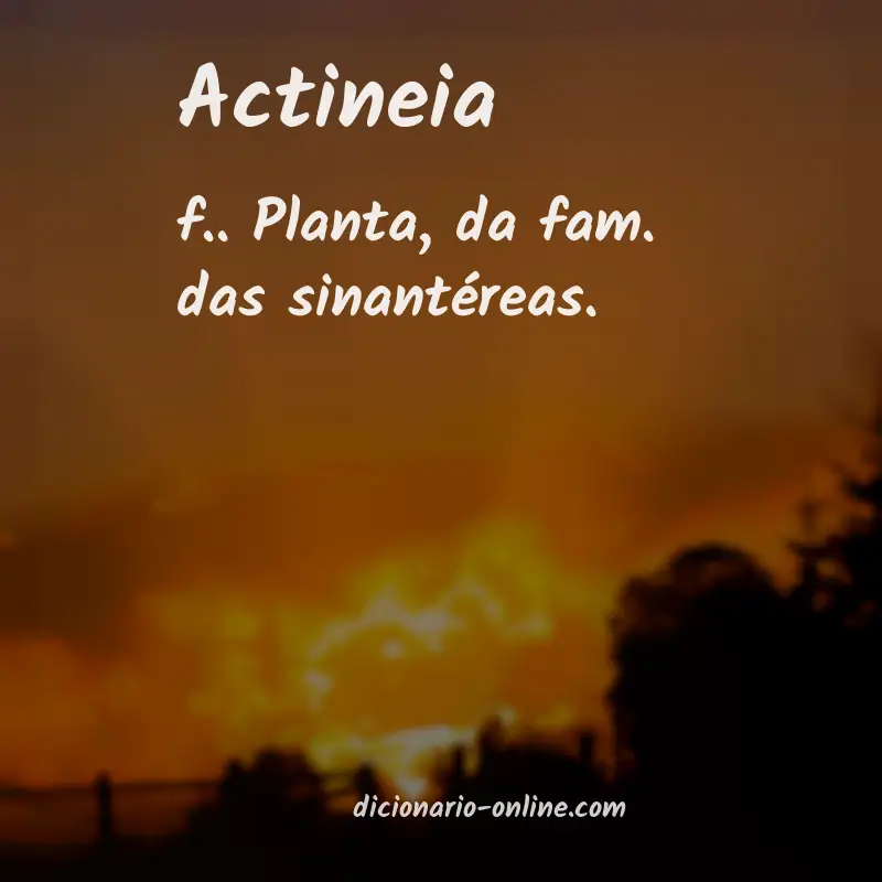 Significado de actineia