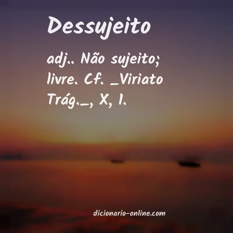 Significado de dessujeito