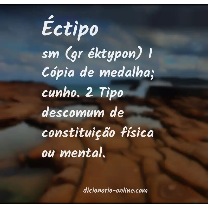 Significado de éctipo