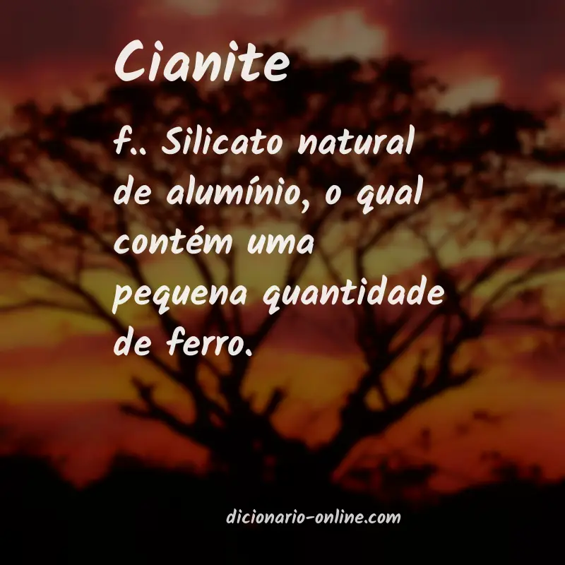 Significado de cianite